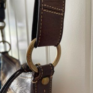 COACH Signature C 10402 Jacquard Shoulder/Crossbody Hobo Bag